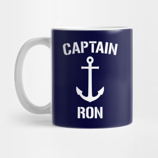 Nautical Captain Ron Personalized Boat Anchor Mug